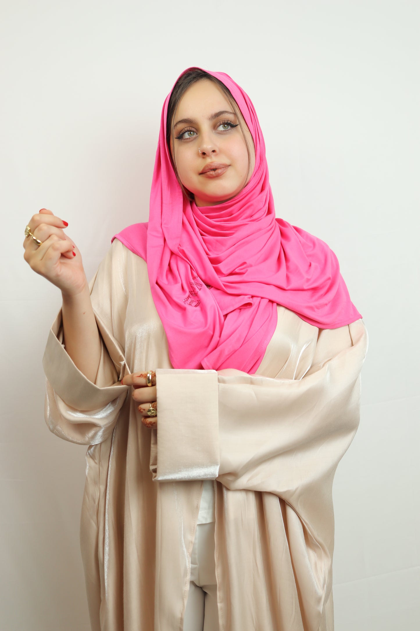 Bambú Jersey Stone Σ Fuchsia Pink